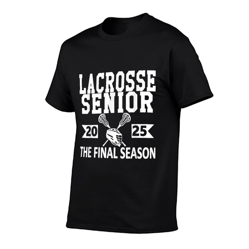 Lacrosse Senior 2025 High School Senior Night Graduation  Trendy Pattern T-Shirt