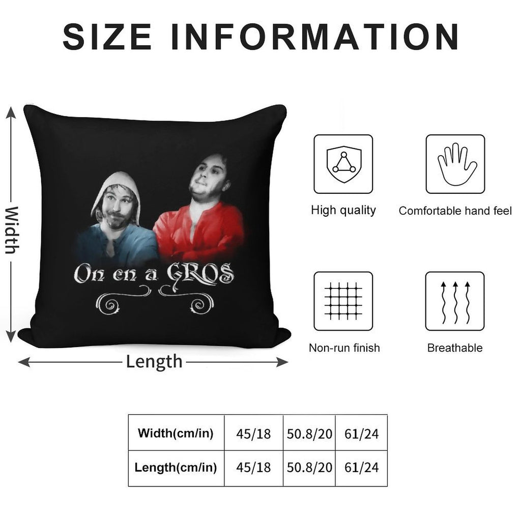 We Have GROS - Karadoc And Perceval Soft Ultra-Soft Texture Throw Pillow