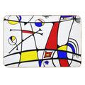 Miro-inspired Abstract  Odorless Bath Mat