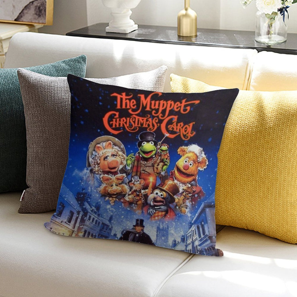 The Muppet Christmas Vitnage Soft Short Plush Fabric Throw Pillow