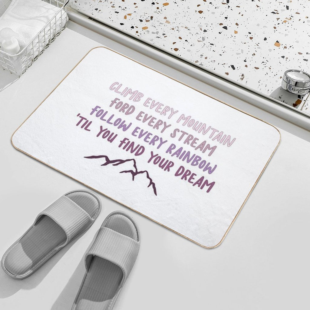 Sound of Music Climb Every Mountain Durable Bath Mat