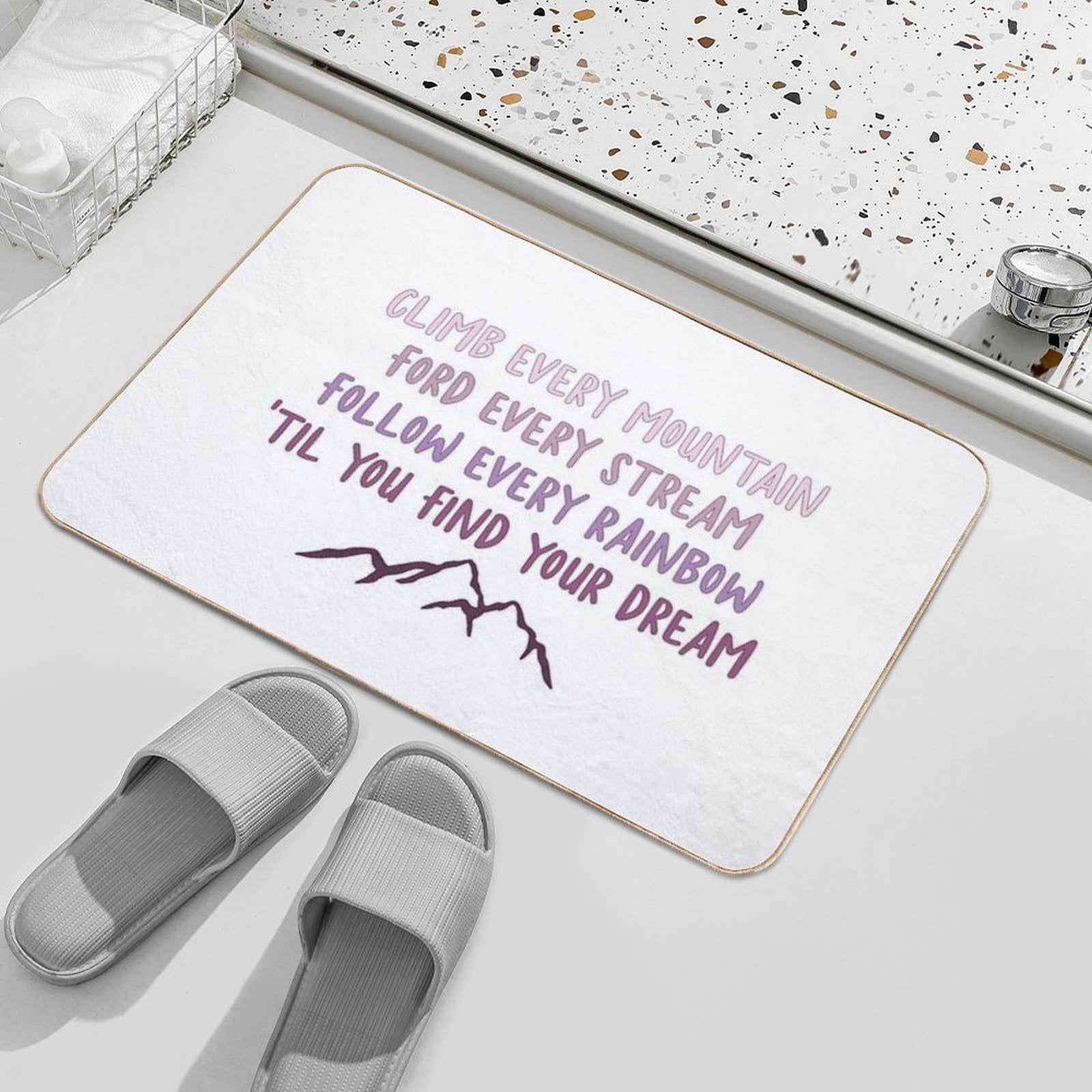Sound of Music Climb Every Mountain Durable Bath Mat