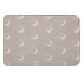 Pretty Sun And Moon Pattern Soft Aesthetic In Muted Colors Light Taupe  Dirt-Trapping Bath Mat