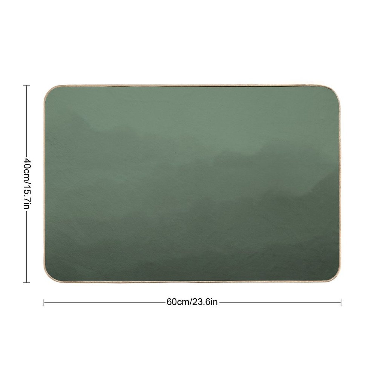 Sage Green Watercolor Ombre Pattern  Slip-Resistant Bath Mat