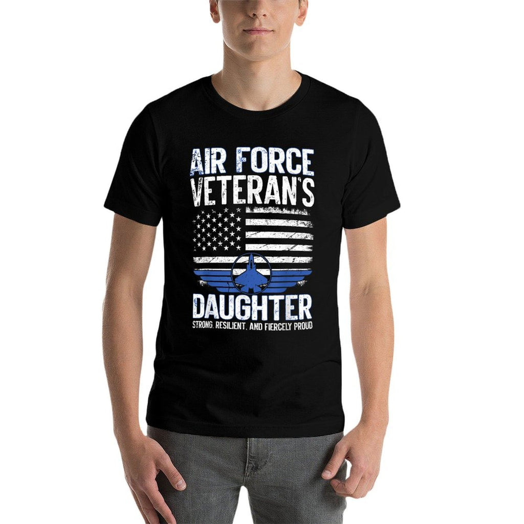 Proud Daughter Of A Air Force Veteran Daughter Veterans Day  Eco-friendly Material T-Shirt