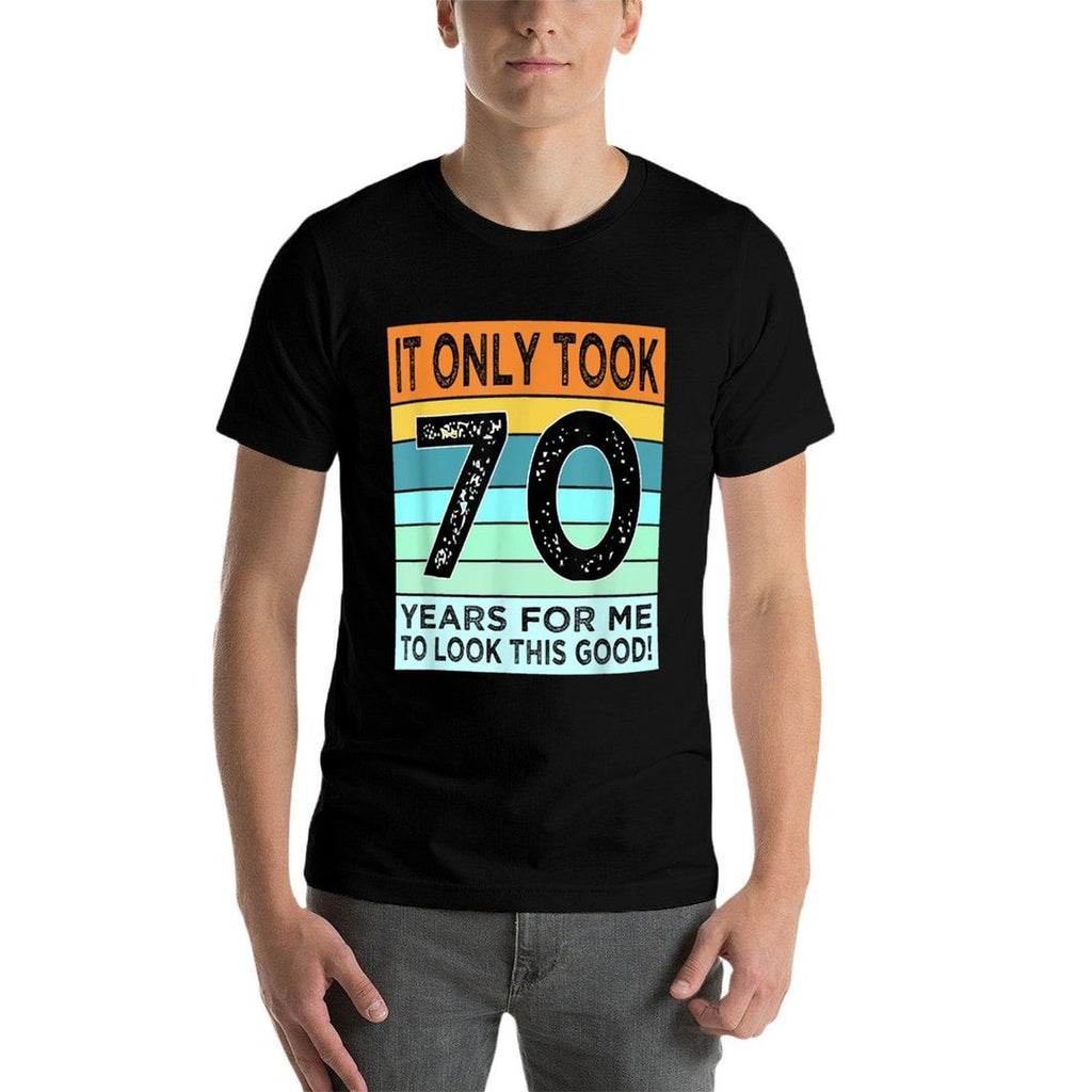 70th Birthday Tshirts For Men Women Turning 70 Years Old  Polyester Blend T-Shirt
