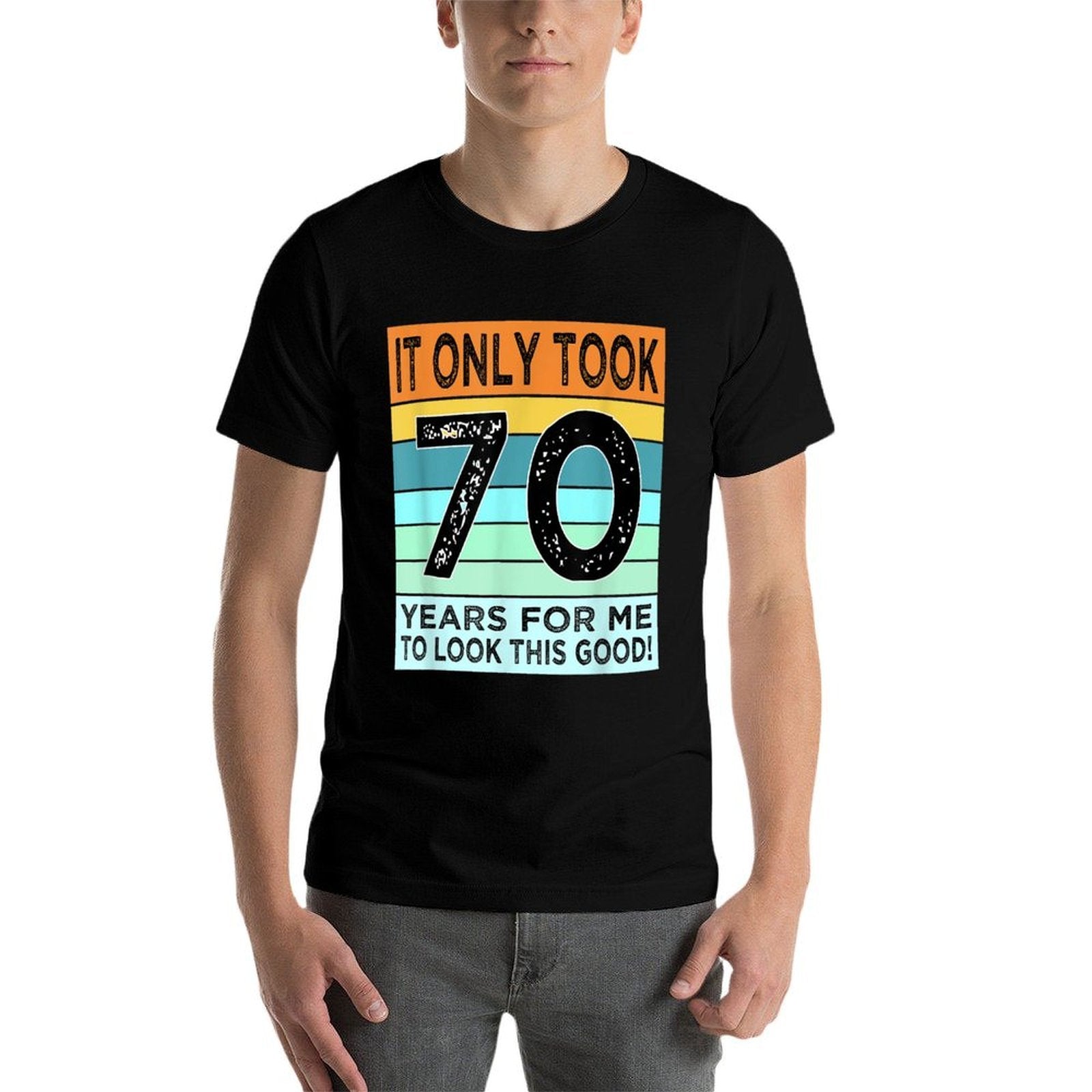 70th Birthday Tshirts For Men Women Turning 70 Years Old  Polyester Blend T-Shirt