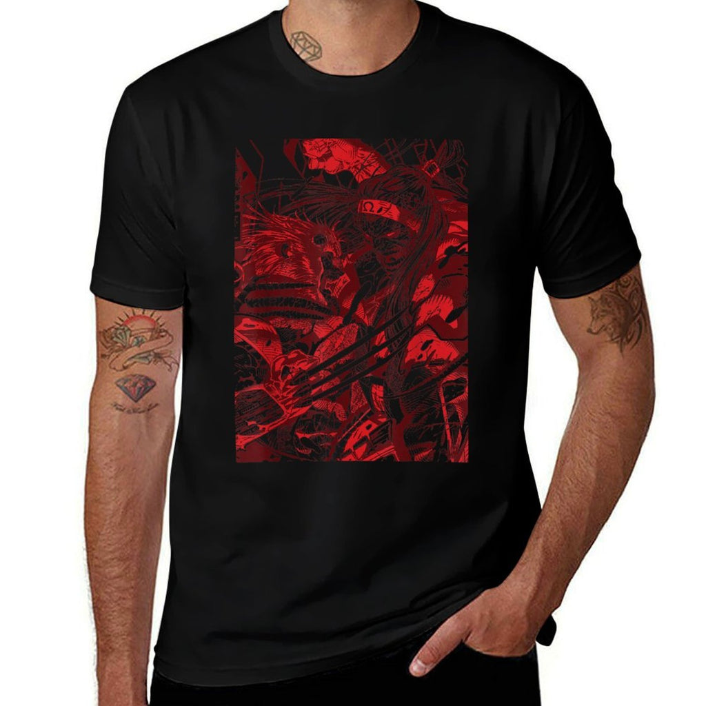 Marvel Omega Red Vs. Wolverine  Cotton T-Shirt