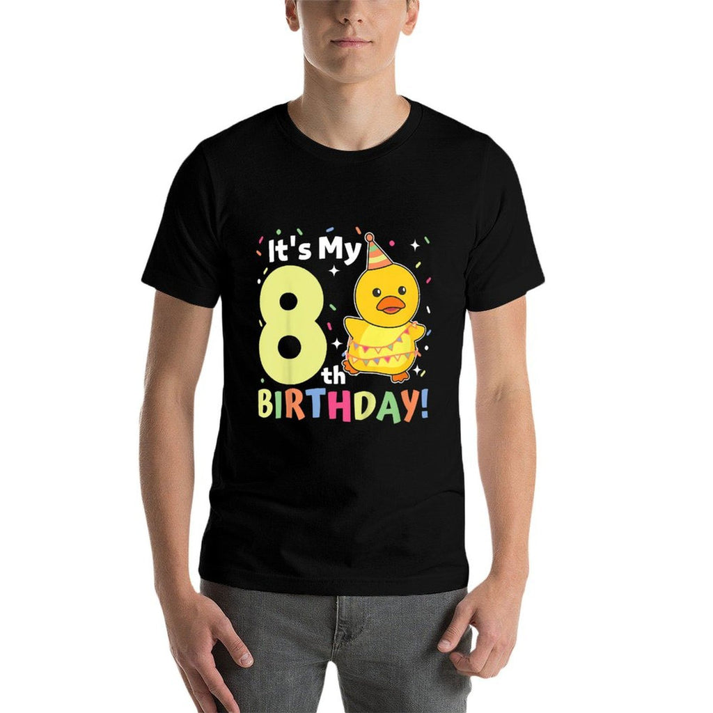Kids 8th Birthday Duck For Children Eight Years Old  Odor-resistant T-Shirt