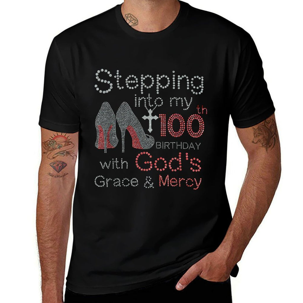 Stepping Into My 100th Birthday  Eco-friendly Material T-Shirt