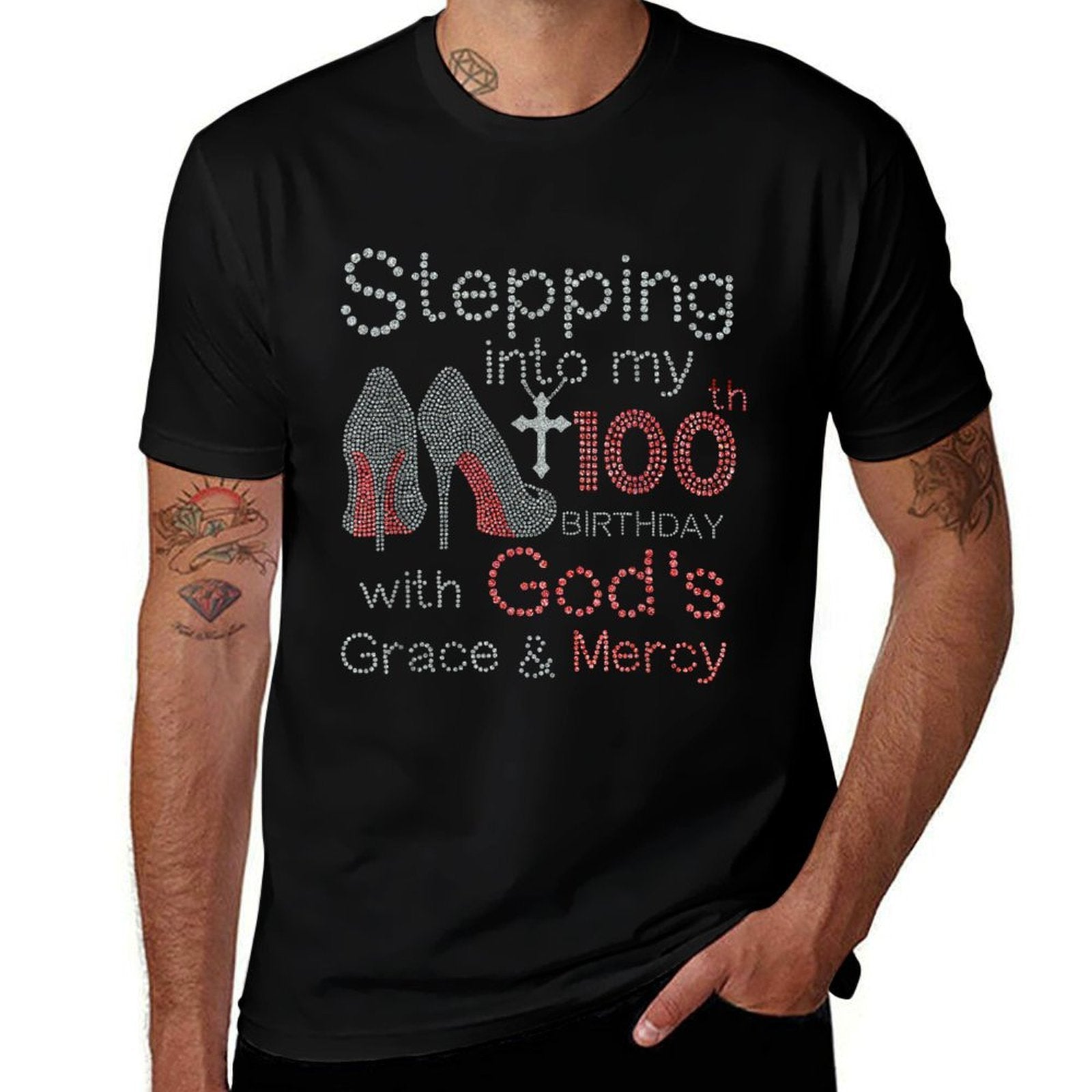 Stepping Into My 100th Birthday  Eco-friendly Material T-Shirt