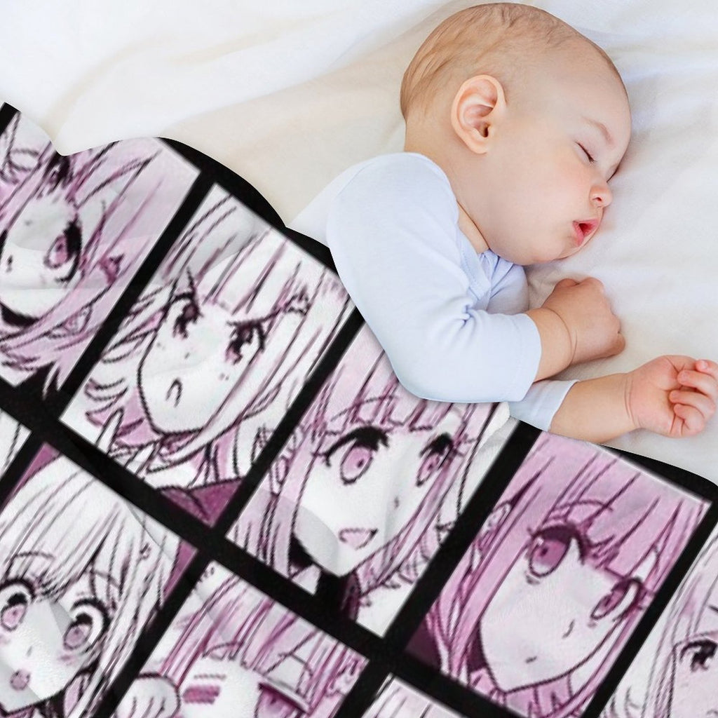 Chiaki Manga Collection (Colored) Travel-friendly Throw Blanket