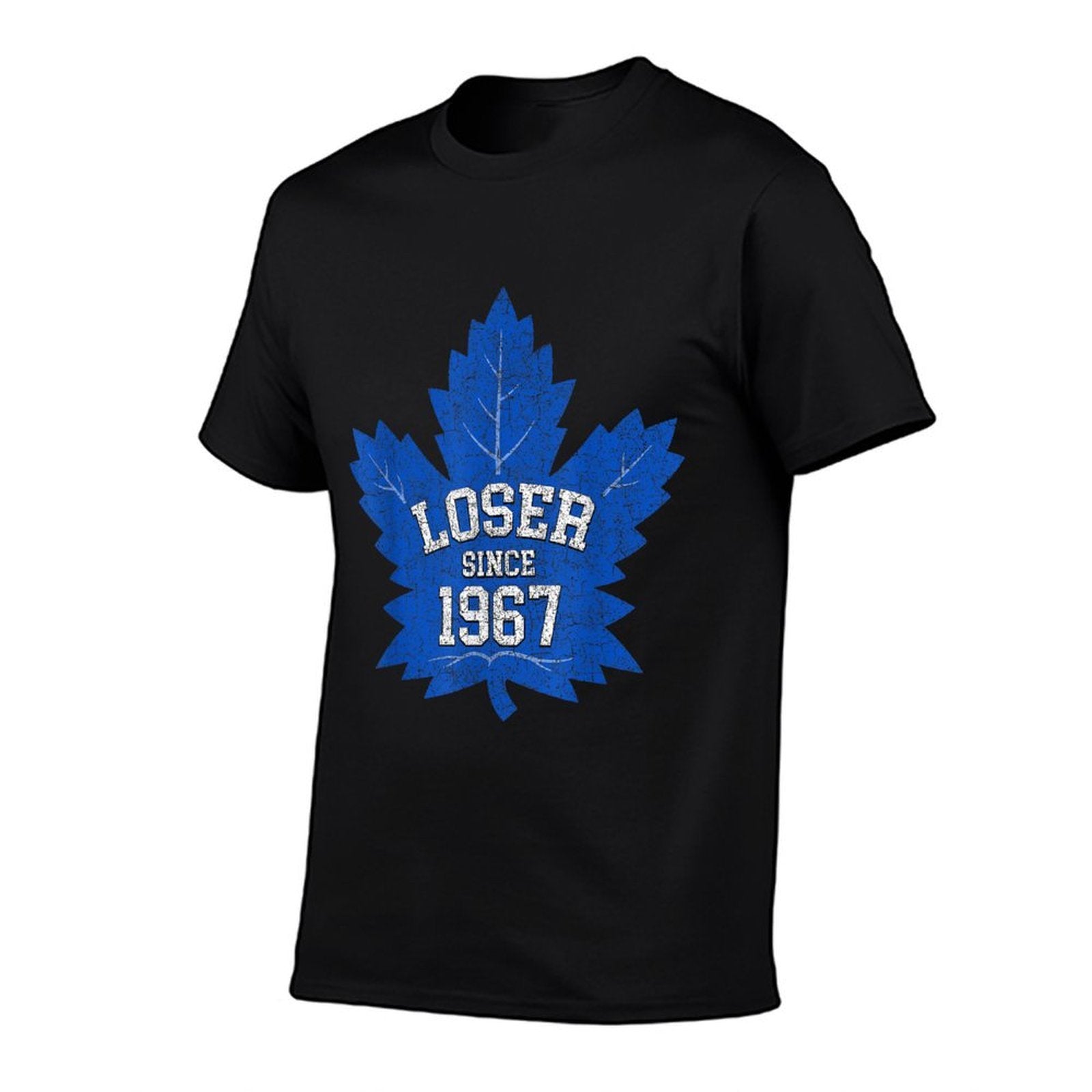 Loser Since 1967 Maple Tree Leaves Blue  Soft T-Shirt