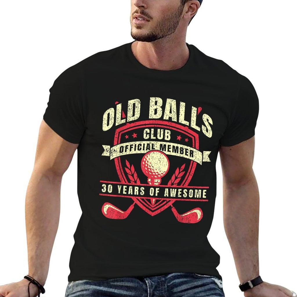 Golfer 30 Year Old Balls Golf Club I Golfing 30th Birthday  Easy-care T-Shirt