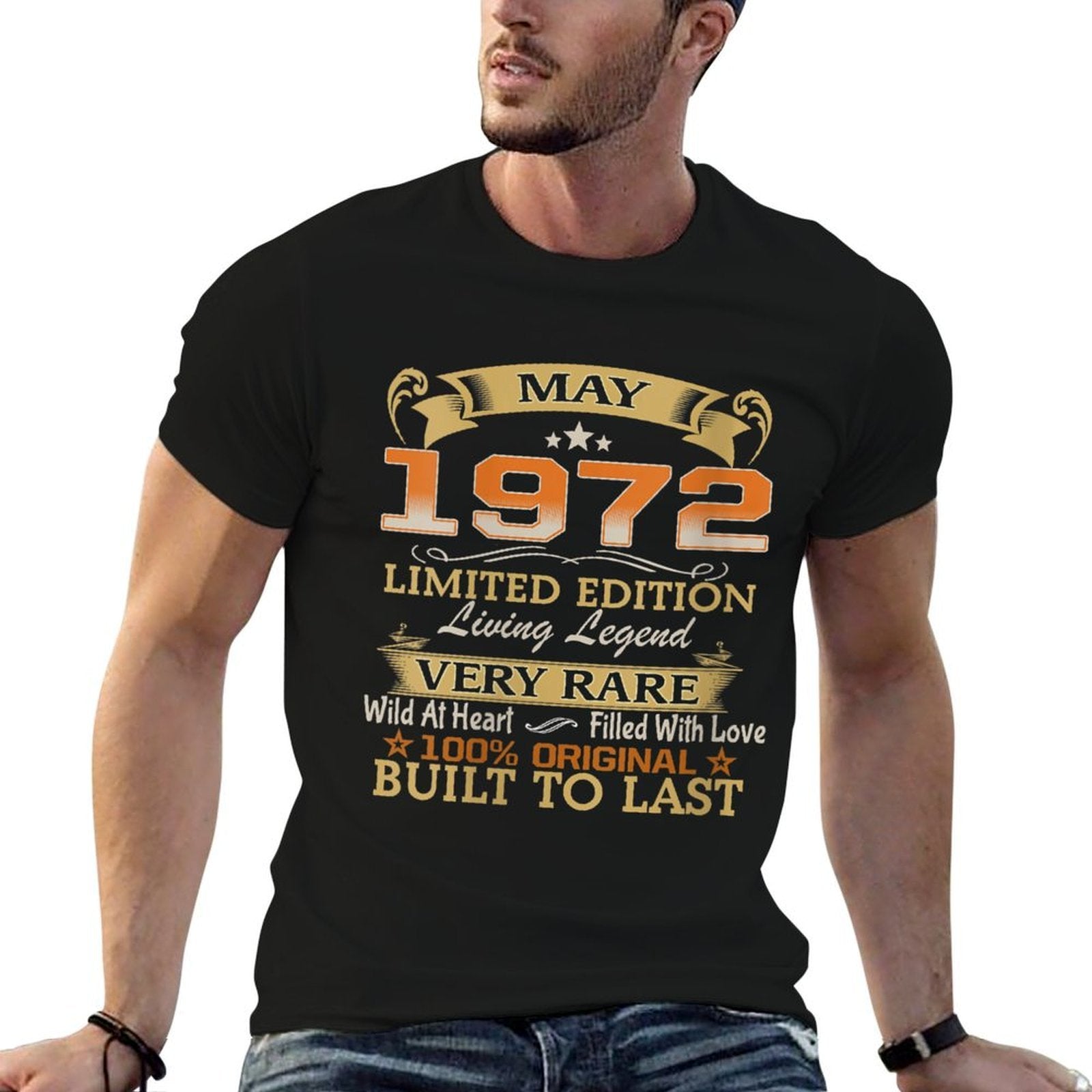 Womens May 1972 Limited Edition Living Legend 50th Birthday Funny  Slim-fit Cut T-Shirt