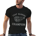 Leaf Blower Mens Leaf Blowing Champion Funny Lawn Care Yard  Ribbed Collar T-Shirt