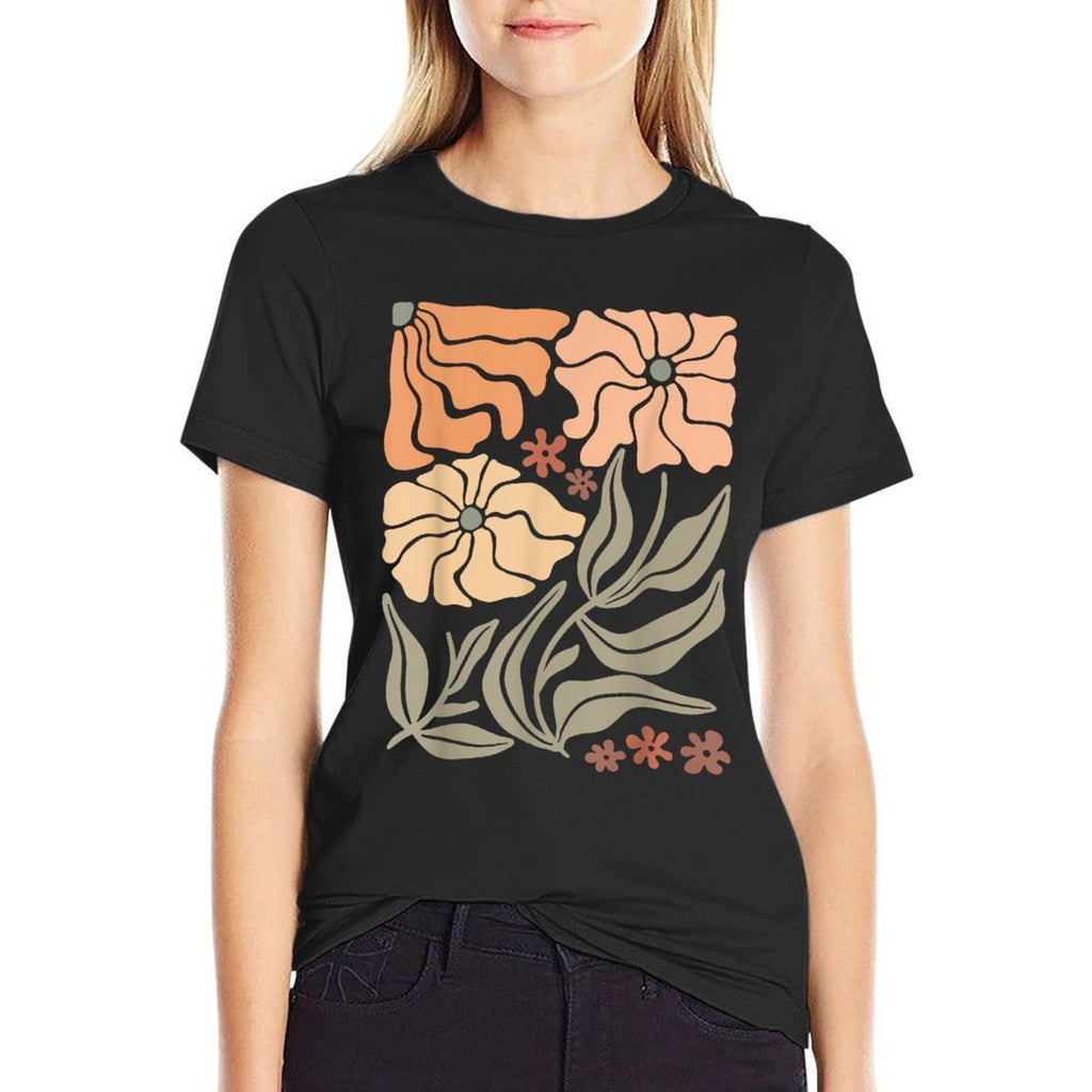 Boho Daisy Wildflower Graphic Botanical Flower Bloom Floral  Lightweight T-Shirt