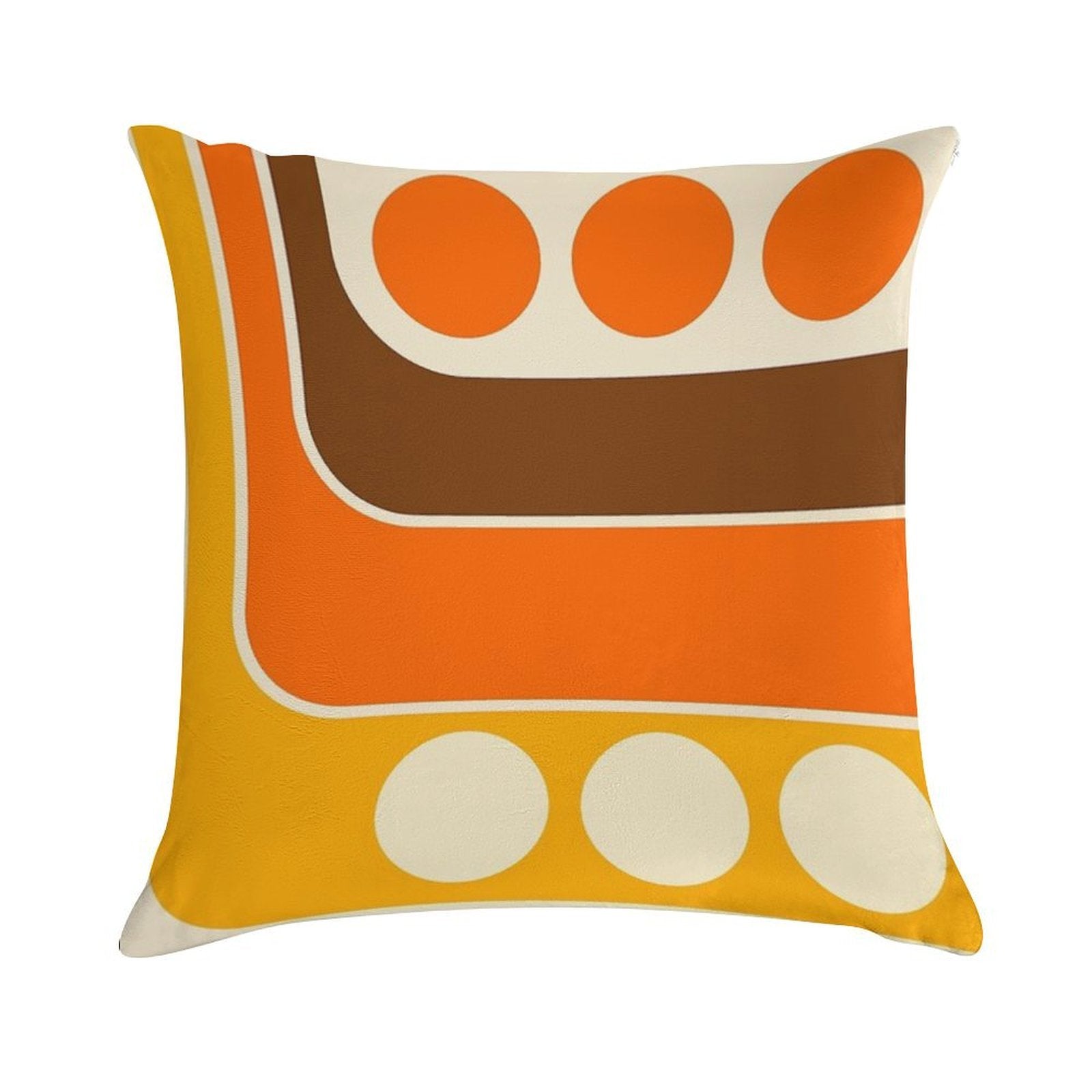 Retro Geometric Design 653 Soft Anti-Pilling Throw Pillow