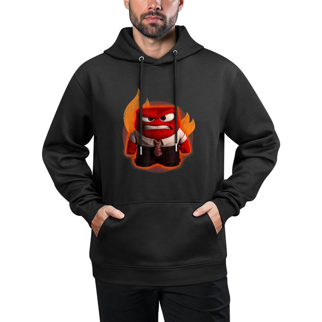 Disney Pixar Inside Out Anger Full Body Flaming Shot Durable Construction Hoodie
