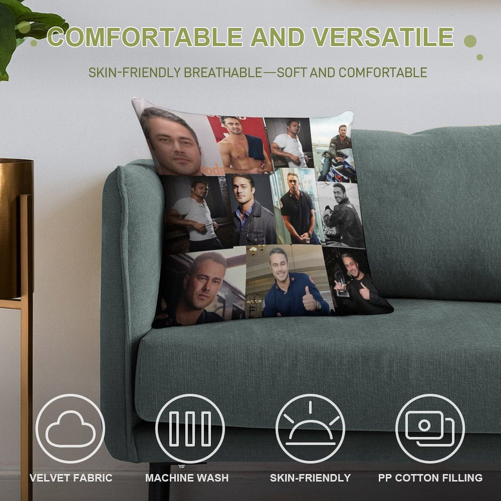 Taylor Kinney Or Kelly Severide Soft Multiple Sizes Throw Pillow