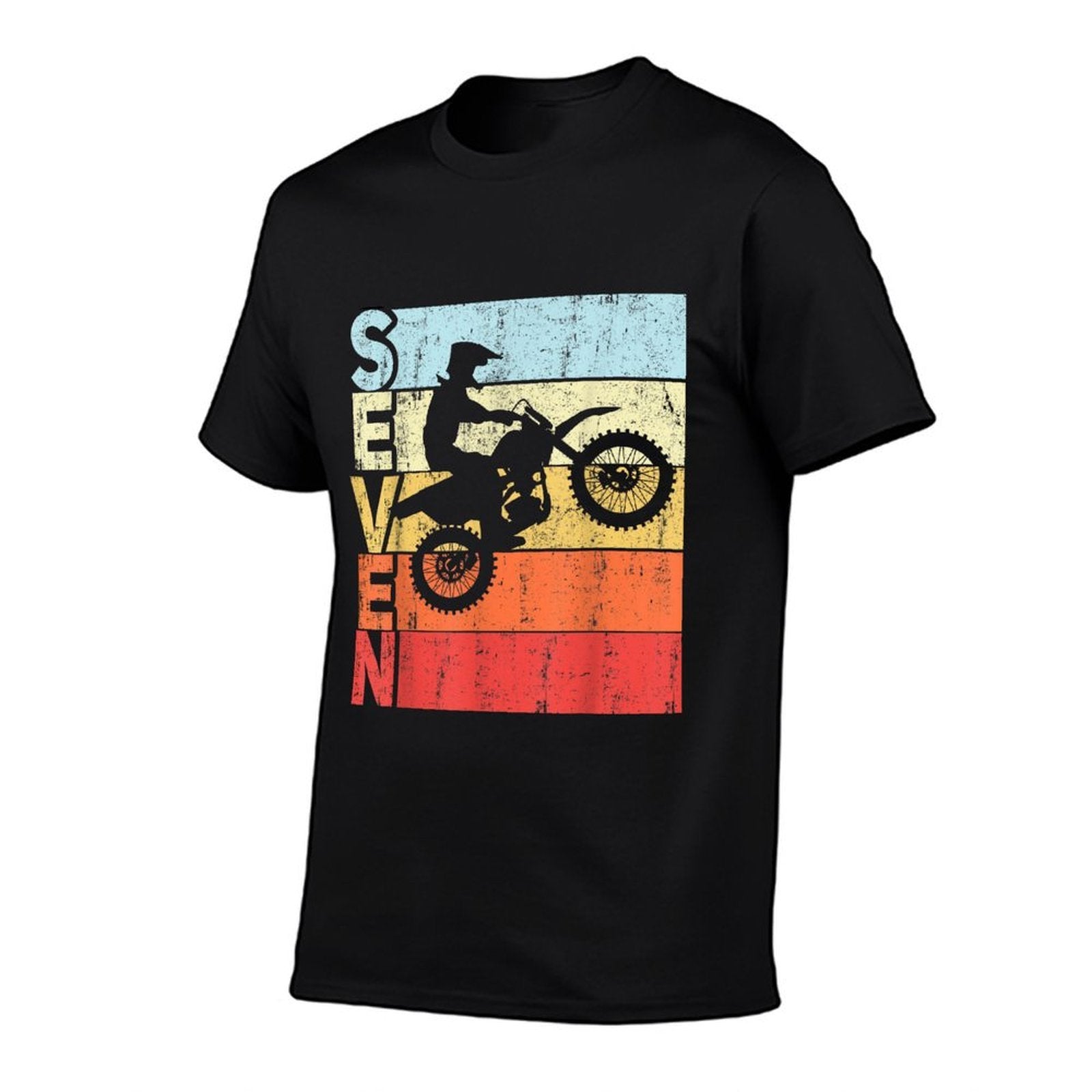 Motocross 7th Birthday Party MX Dirt Bike Birthday  Lightweight T-Shirt