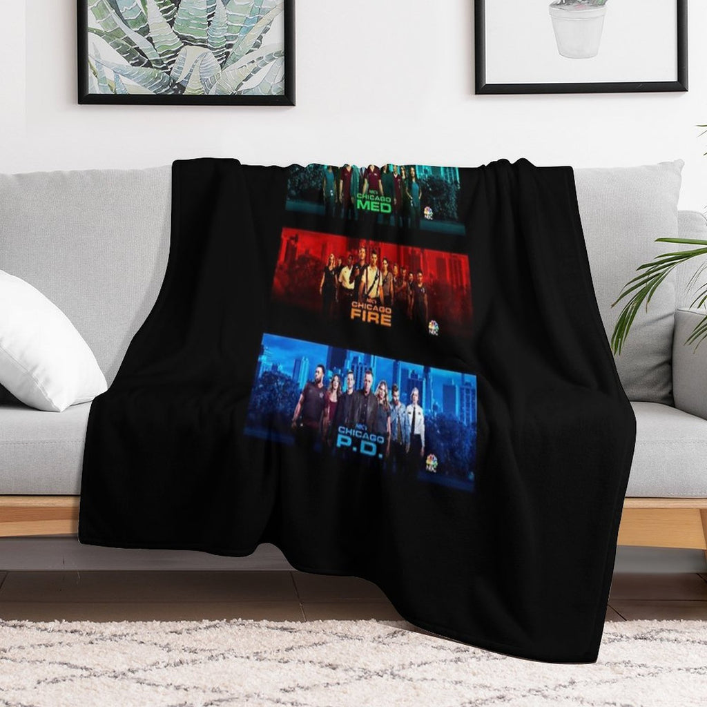 Chicago Pd Fire Med Multi-functional Throw Blanket