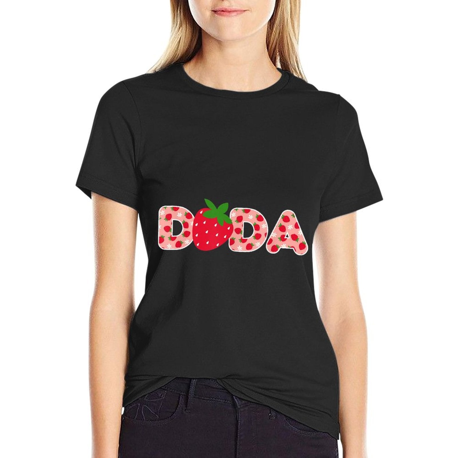 Dada Strawberry First Birthday Family Funny Strawberry  Eco-friendly Material T-Shirt