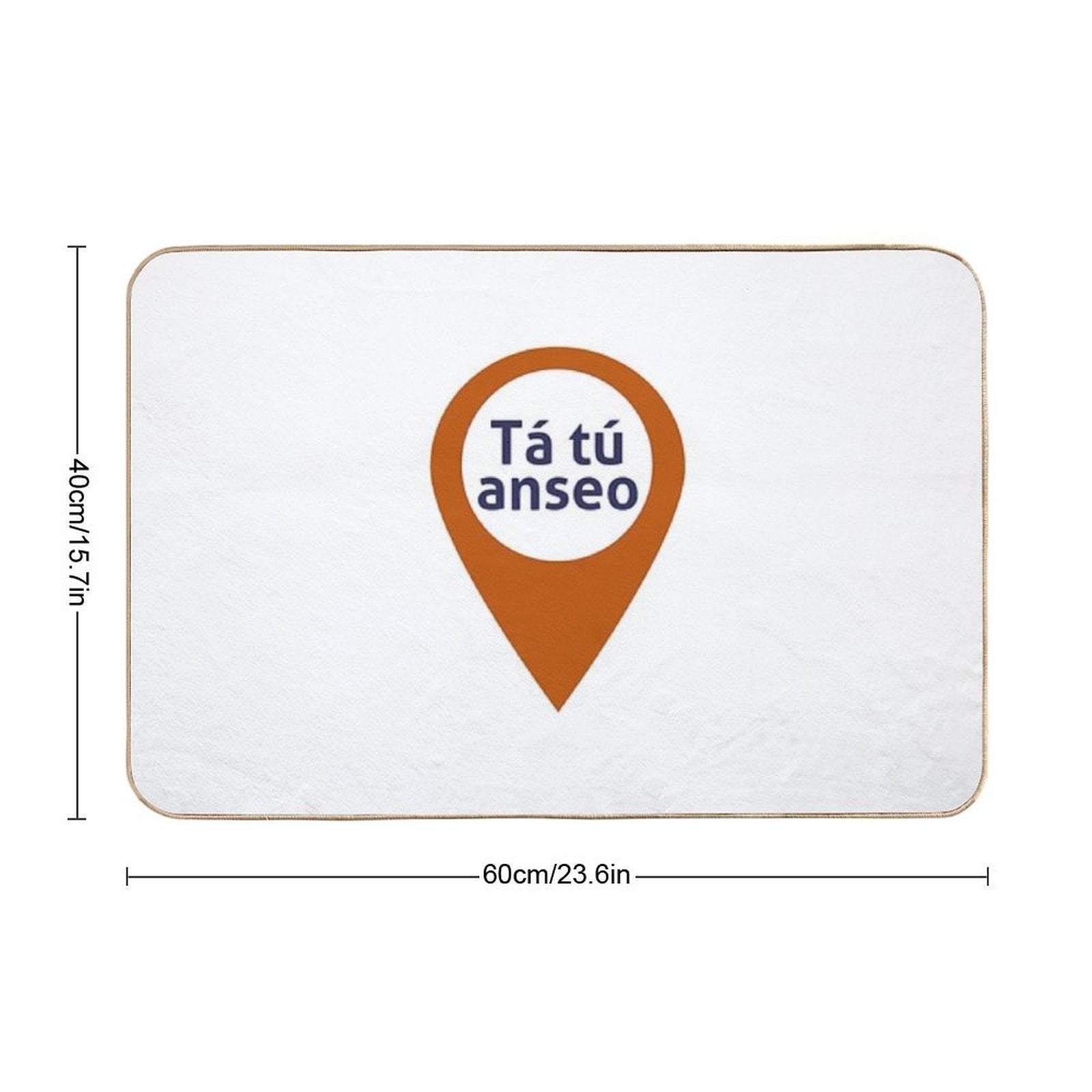 Tá Tú Anseo  High-Traffic Bath Mat