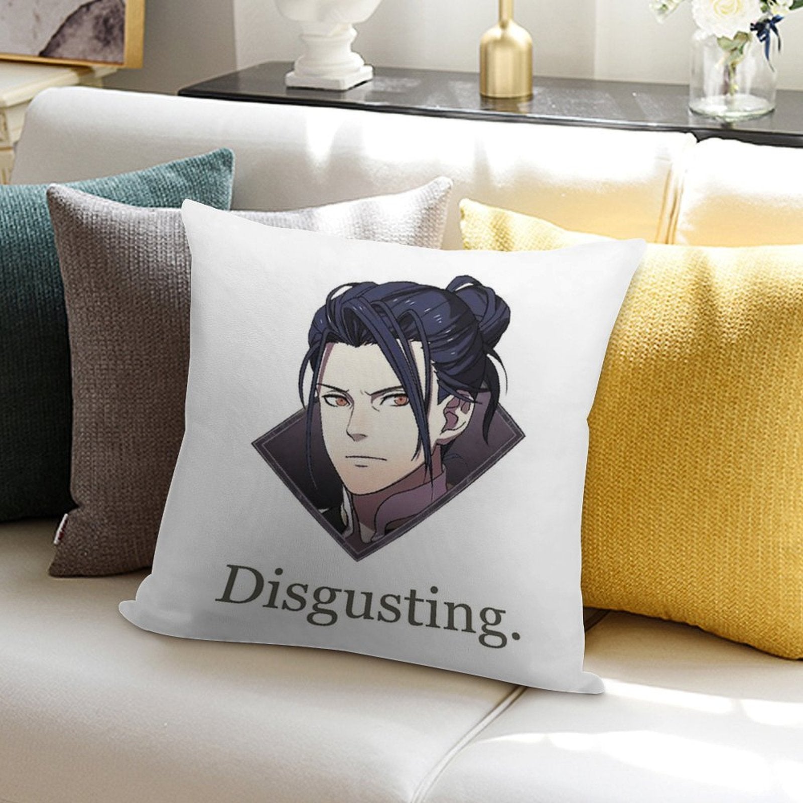 Felix Disgusting V2 Soft Washable Throw Pillow