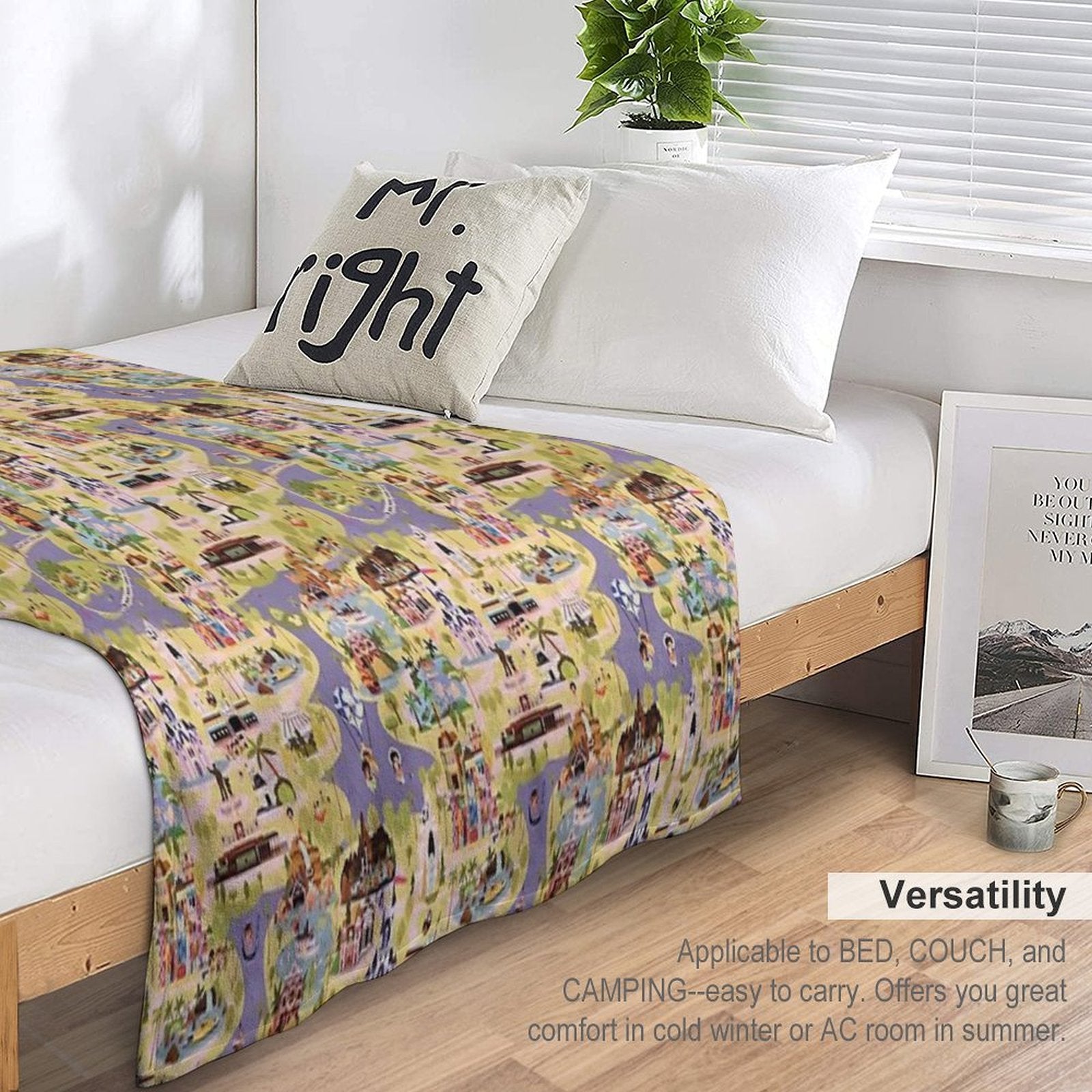 A Walk in The Park Plush Throw Blanket