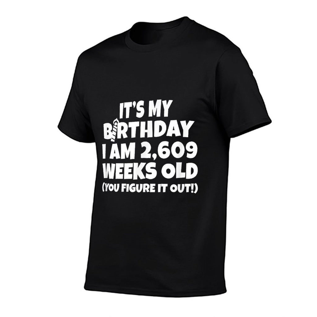 I Am 2,609 Weeks Old - Happy 50th Birthday  Vintage-inspired T-Shirt