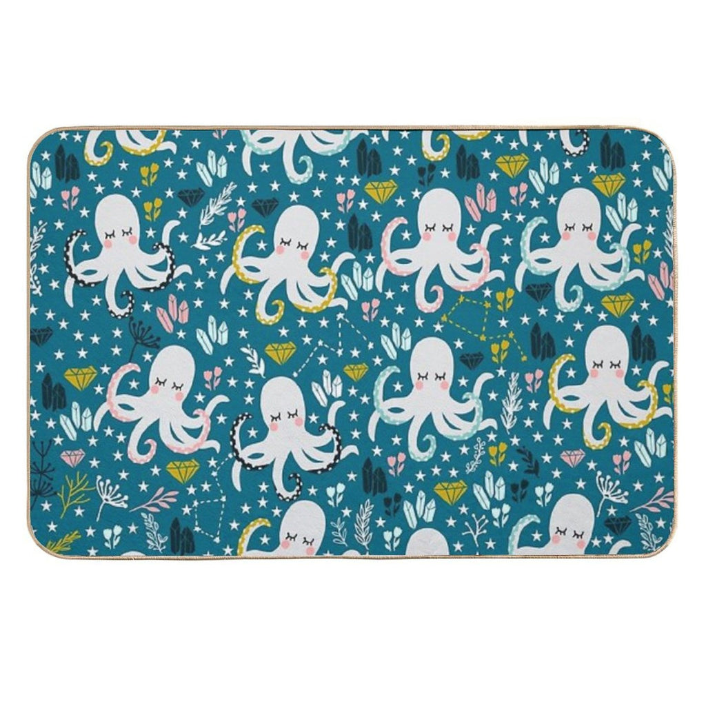Cute Octopus  Toxin-Free Bath Mat