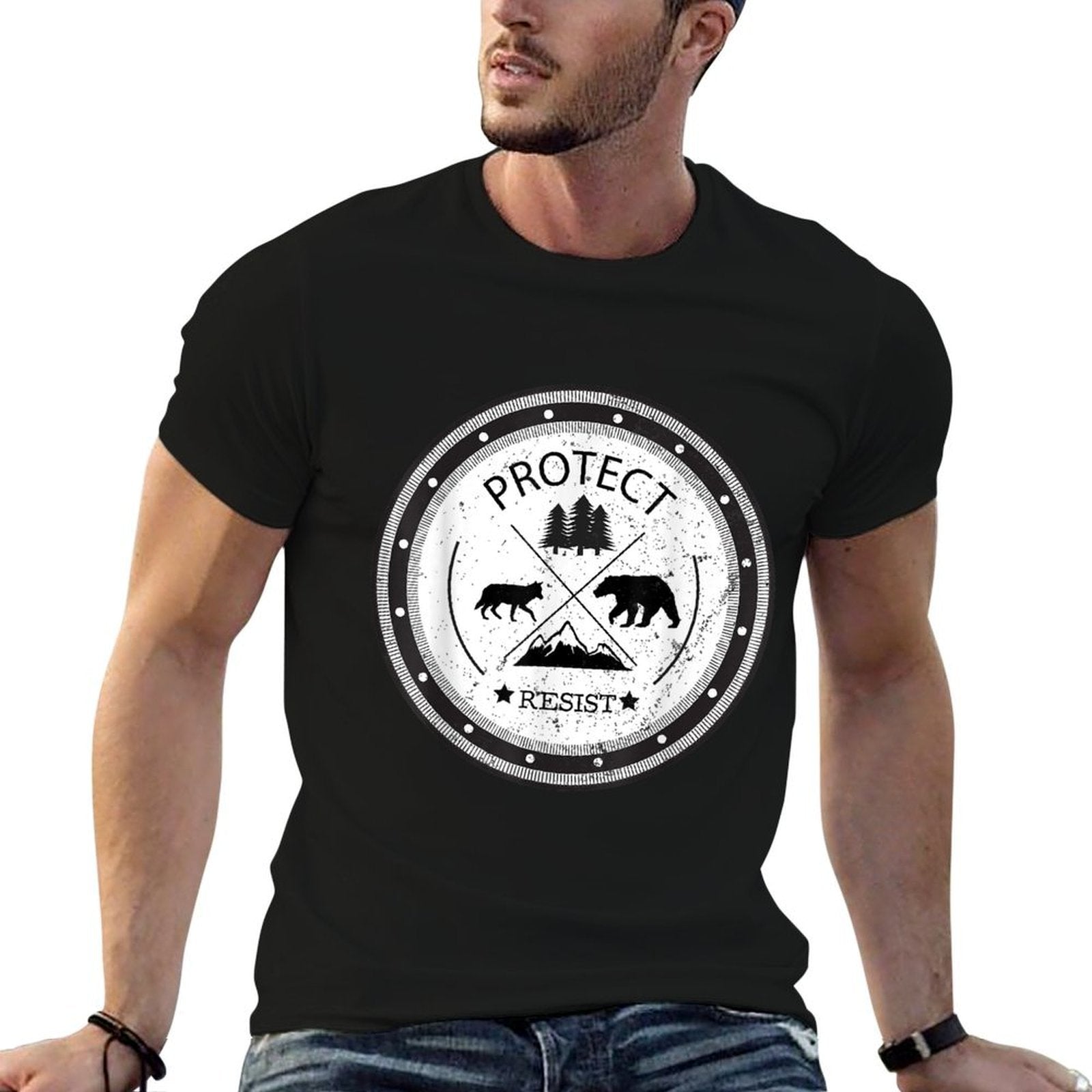 Protect - Resist National Parks And Forest Service Tshirt  Fade-proof Color T-Shirt