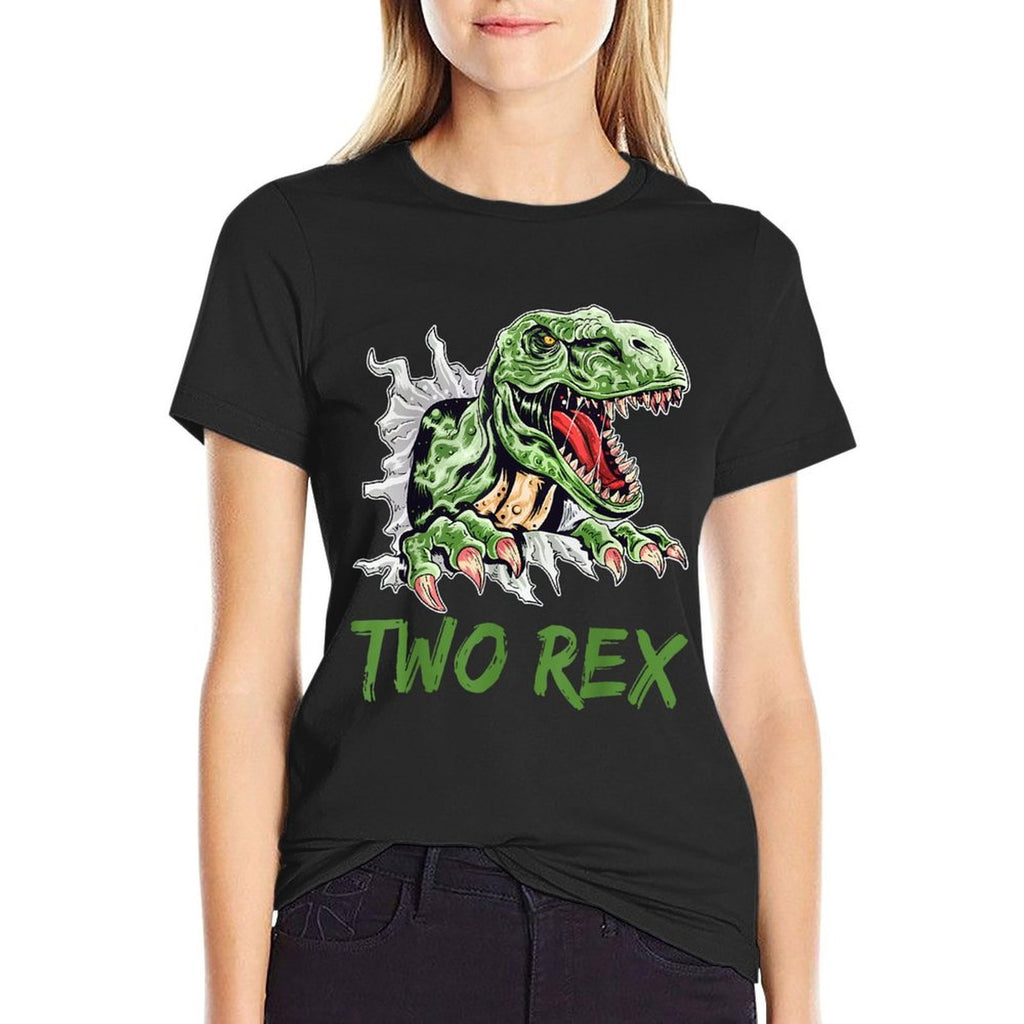 Two Rex It's My 2nd Birthday Dinosaur 2 Years Old Boys  Affordable Price T-Shirt