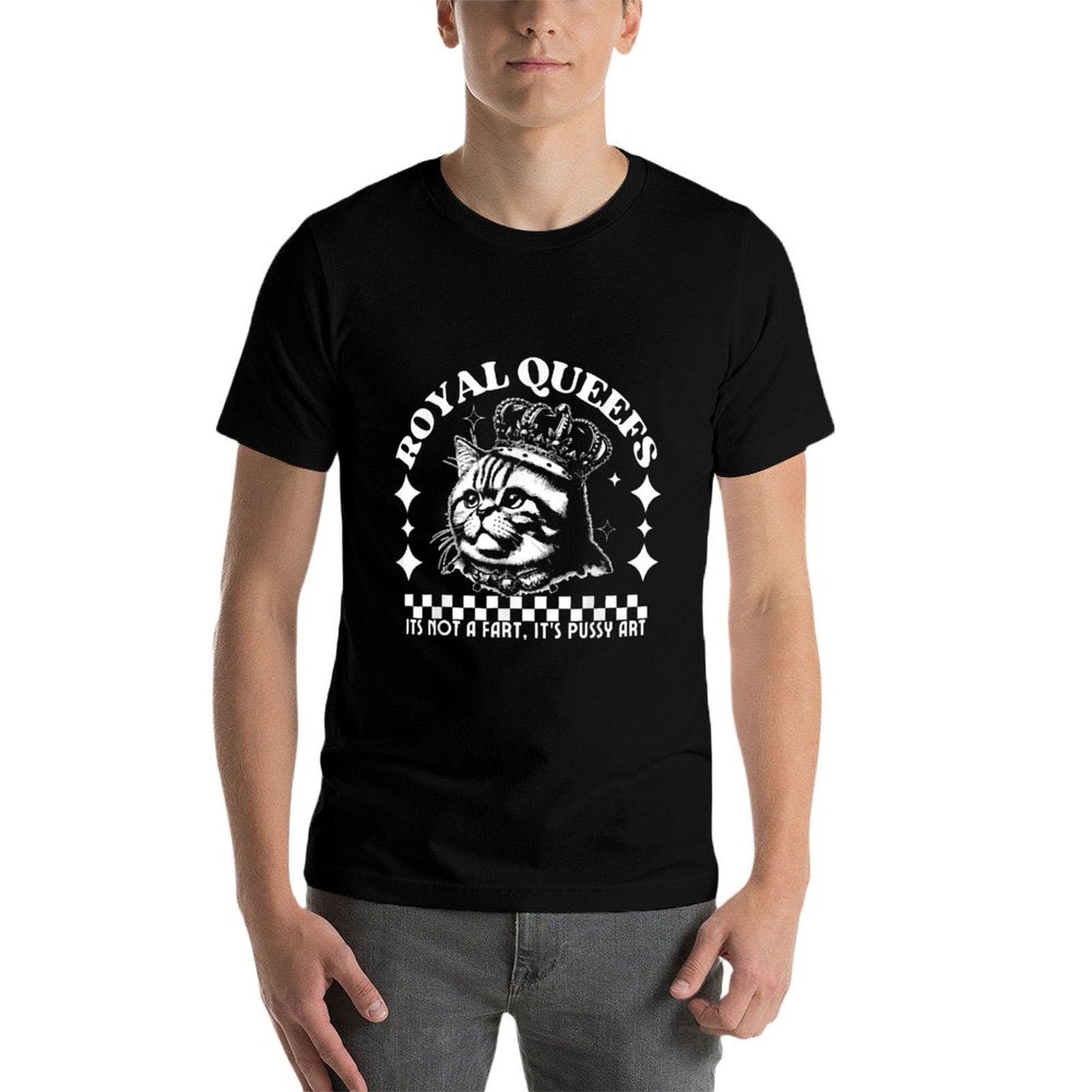 Funny Royal Queefs Cat Pussy Art Inappropriate Meme Adult  Stretchy T-Shirt