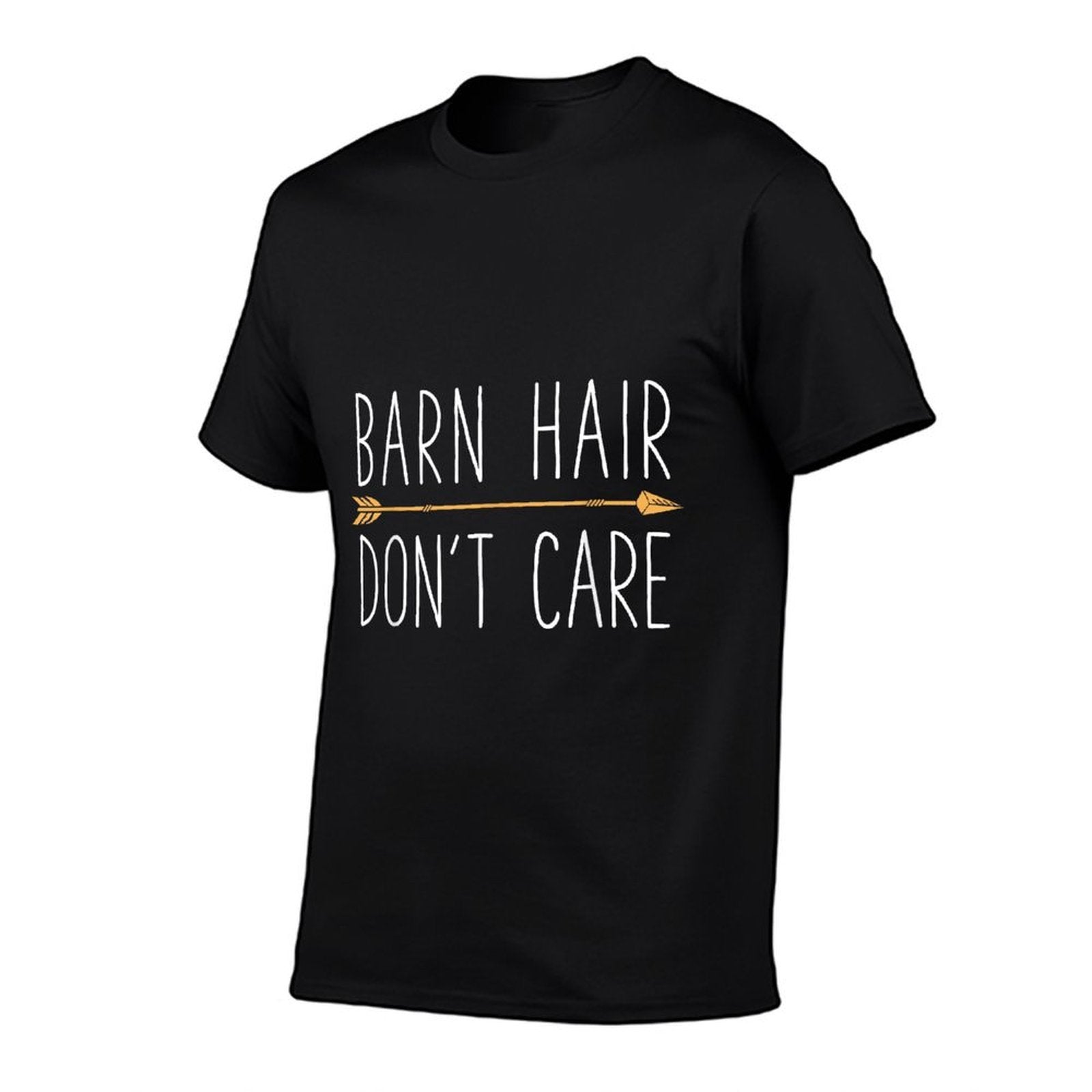 Horse Barn Hair Dont Care Girls Women Farm Horseback Riding  Breathable T-Shirt