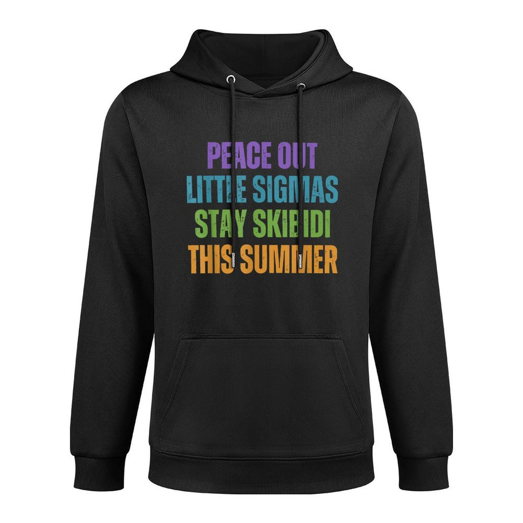 Peace Out Sigmas Stay Skibidi This Summer Last Day Teacher Colorfast Hoodie