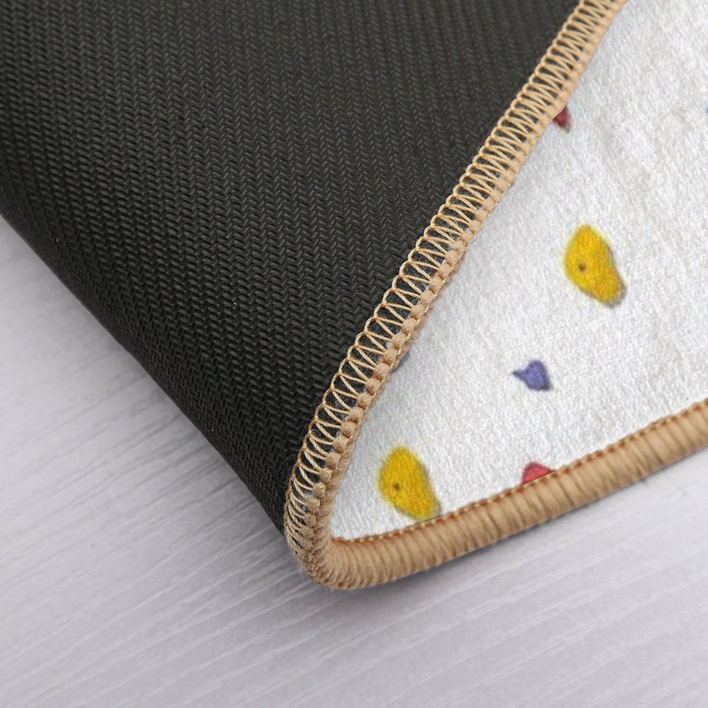 Rock Climbing Boulder Hold Pattern  Repositionable Bath Mat