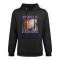 Honse Ridding Horse Riding Unhinged Gen Z Brainrot Meme Y2K Versatile Streetwear Hoodie