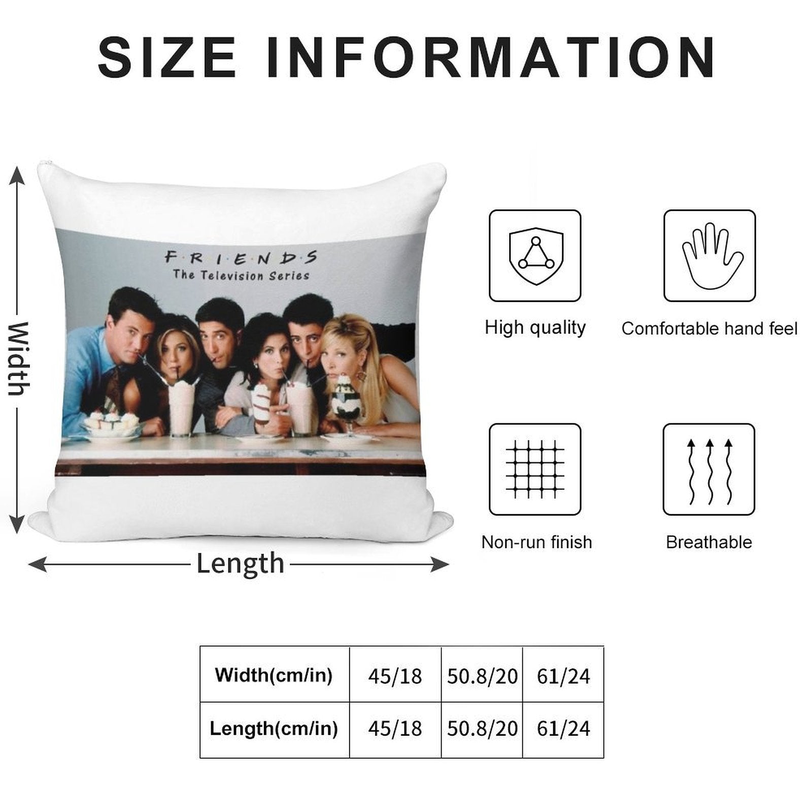 Friends Milkshake Soft Bedroom Essential Throw Pillow