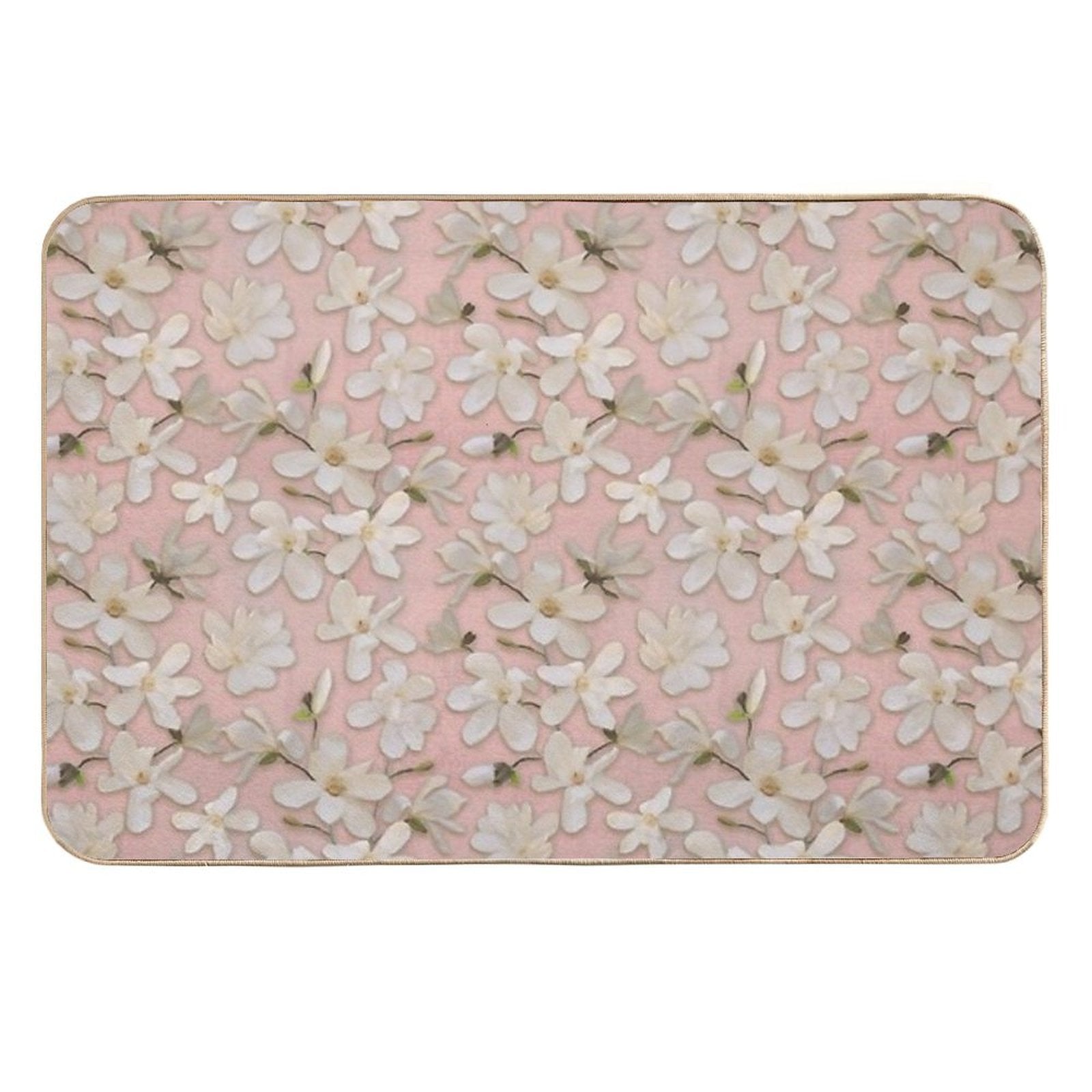 Magnolia Kobus Rose  Non-Slip Bath Mat