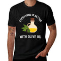 Olive Oil Foodie Chef Cook Cooking Funny Italian Food  Vintage-inspired T-Shirt