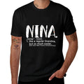 Nina Shirts for Women Mothers Day Idea Cute Grandma Nina  Lightweight T-Shirt