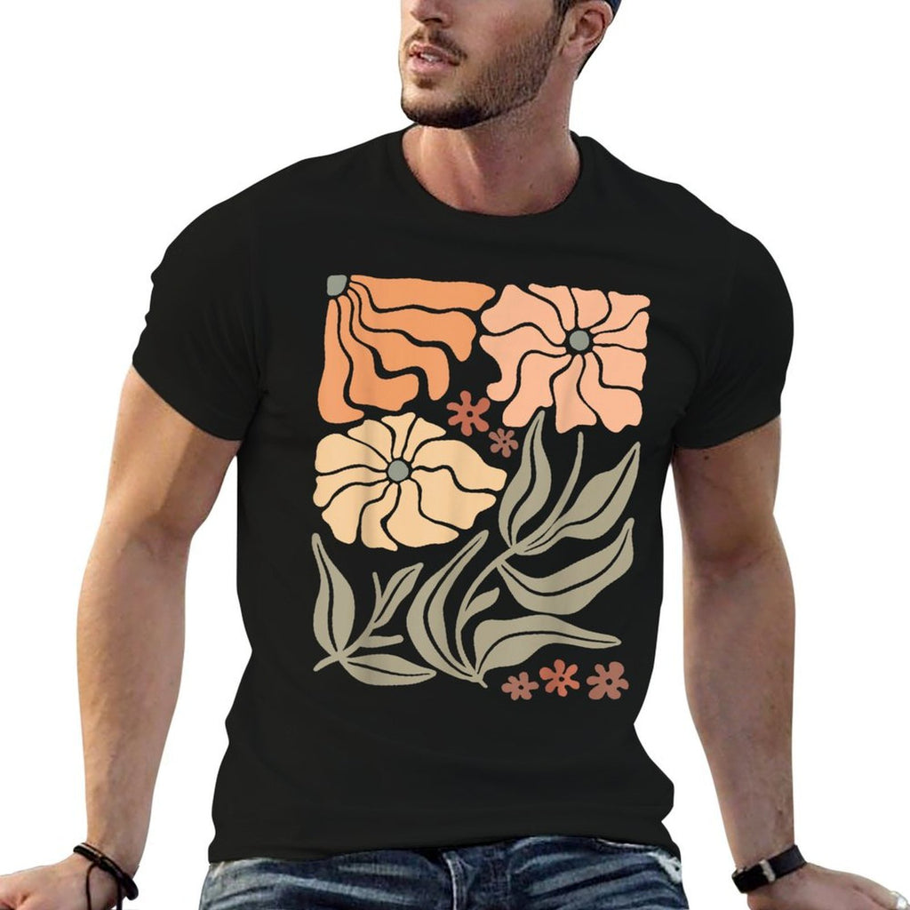 Boho Daisy Wildflower Graphic Botanical Flower Bloom Floral  Lightweight T-Shirt