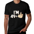 I'm 49 Plus F You Middle Finger Funny 50th Birthday  Vintage-inspired T-Shirt