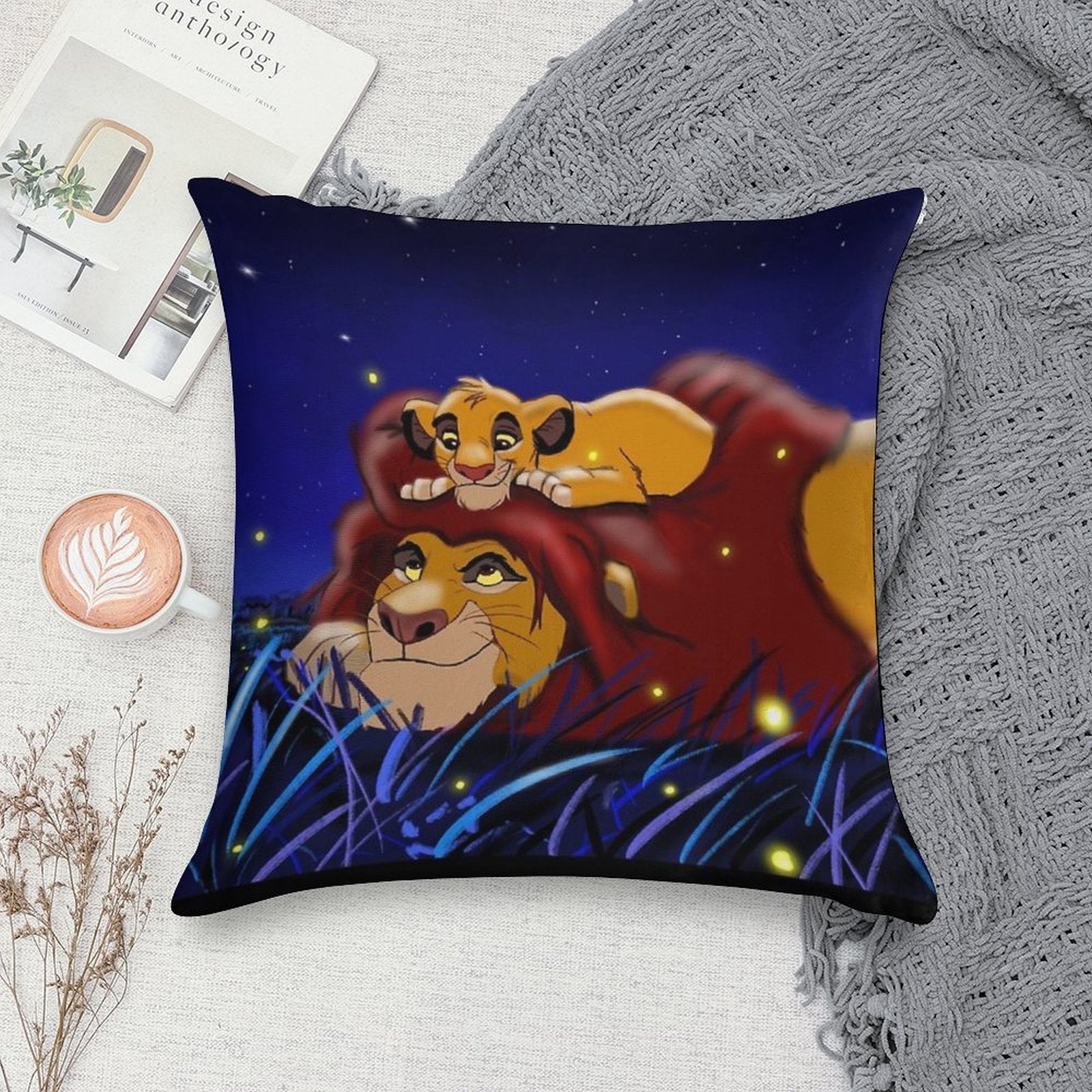 Lion King Soft Washable Throw Pillow