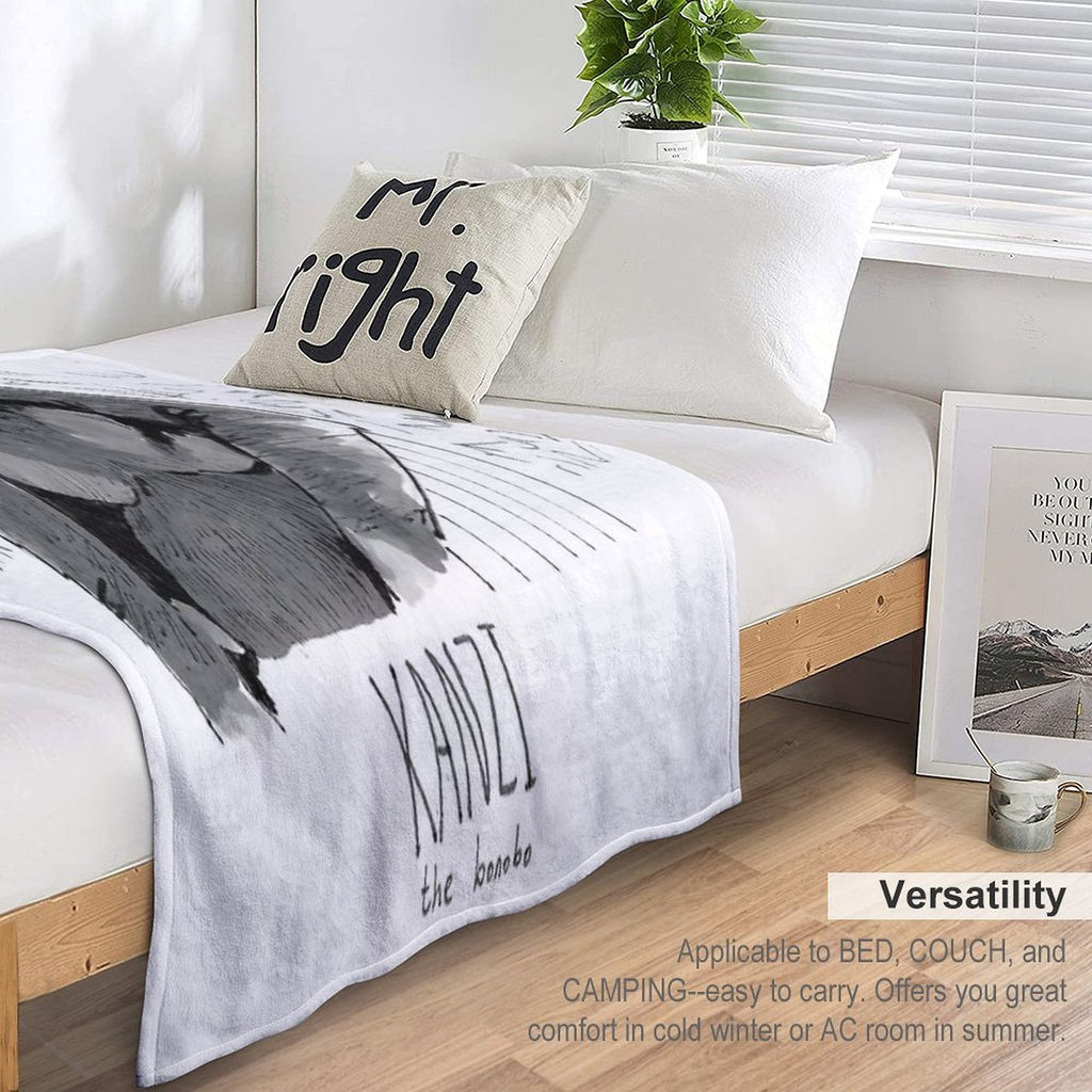 Kanzi The Bonobo Lightweight Throw Blanket