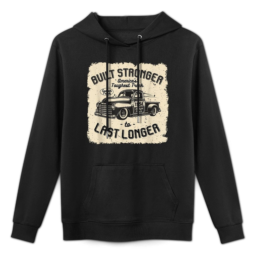 Mb 1954 Vintage Truck Birthday Built Stronger To Last Longer Adjustable Hood Hoodie