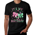 It's My 9th Birthday Witch Pink And Green 9 Year Old  Tagless Design T-Shirt