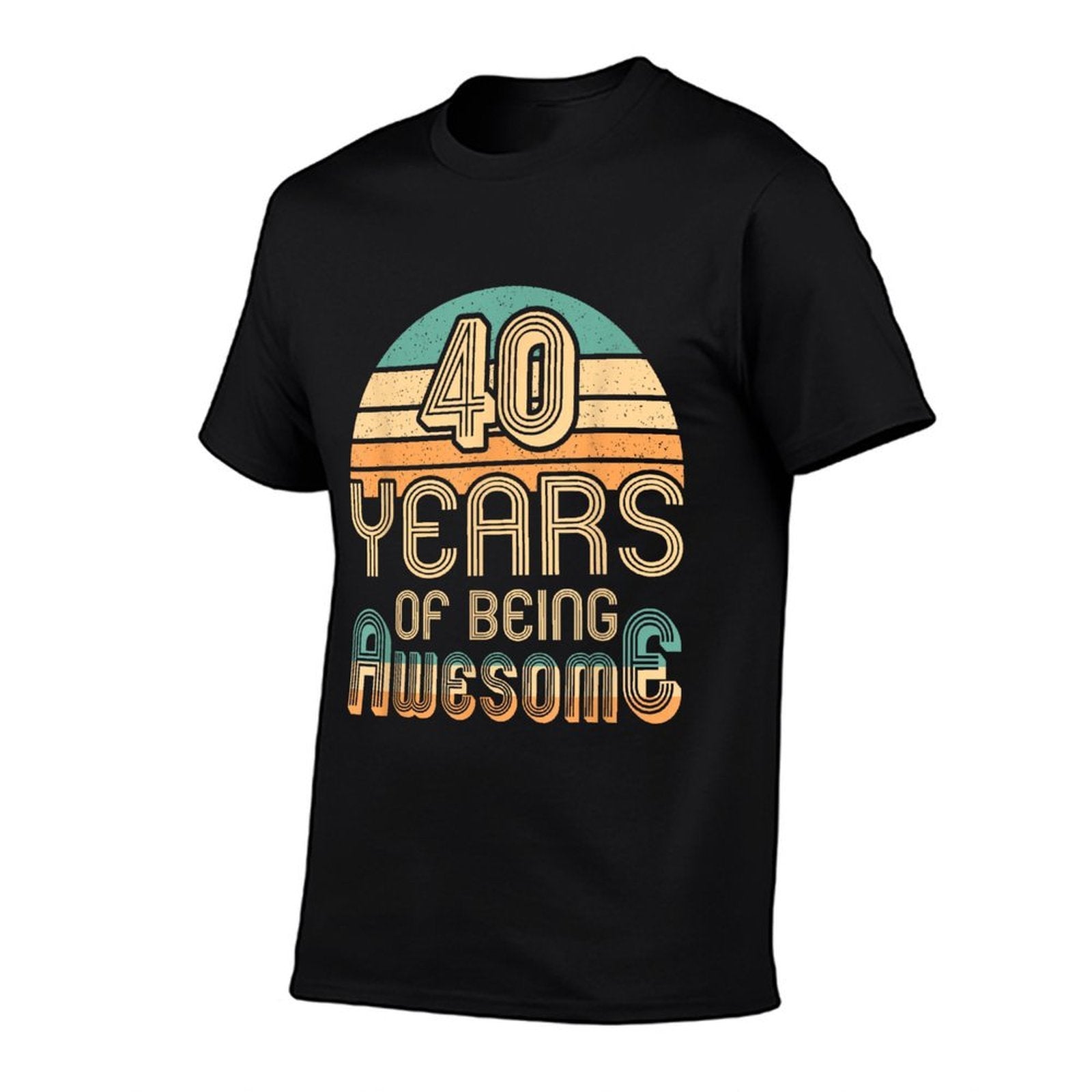 40 Years Of Being Awesome 40 Years Old Retro 40th Birthday  Relaxed-fit T-Shirt